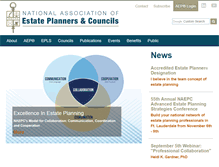 Tablet Screenshot of naepc.org